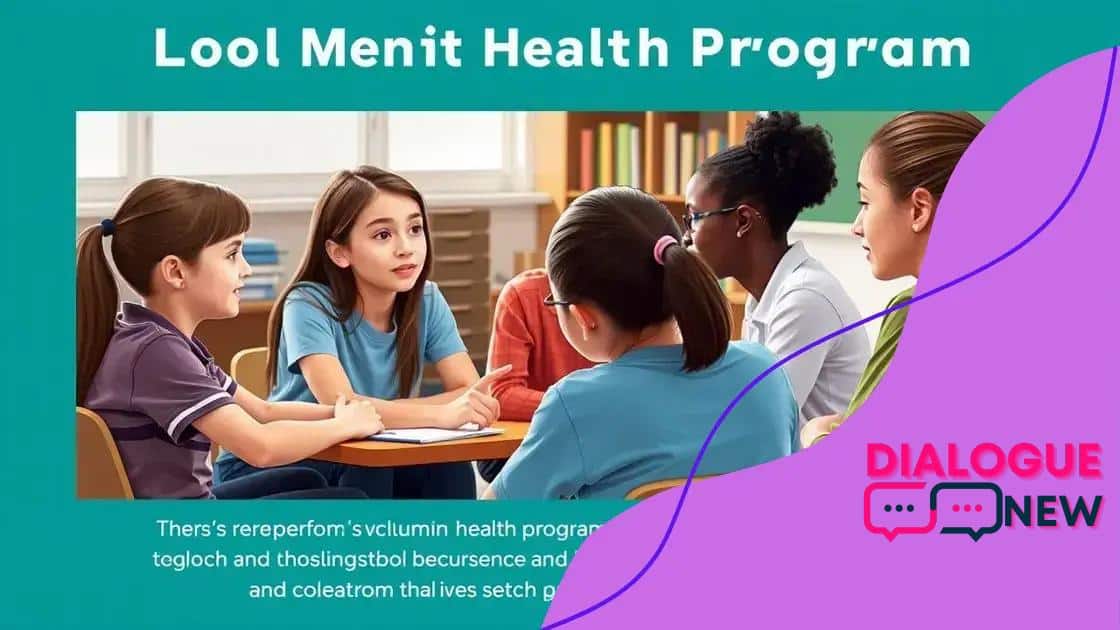 Effective mental health programs in schools